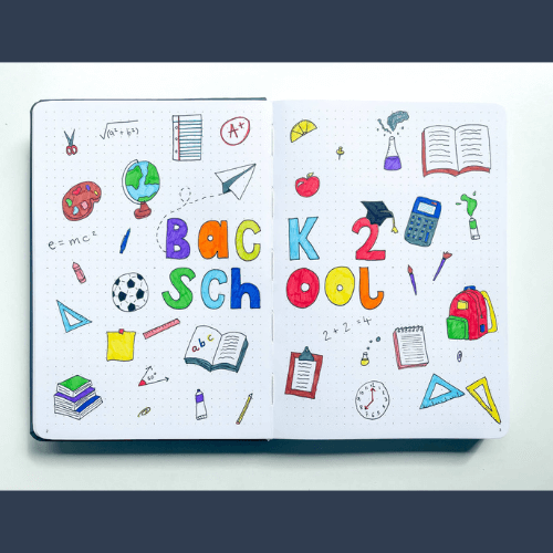 bullet journal ideas for KIDS + BACK TO SCHOOL (homework log