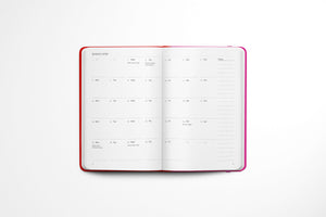 Contrast Red & Pink A5 2025 Diary - Week To View