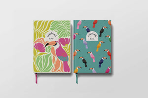 Lined Notebook (A5) - Parade of Toucans