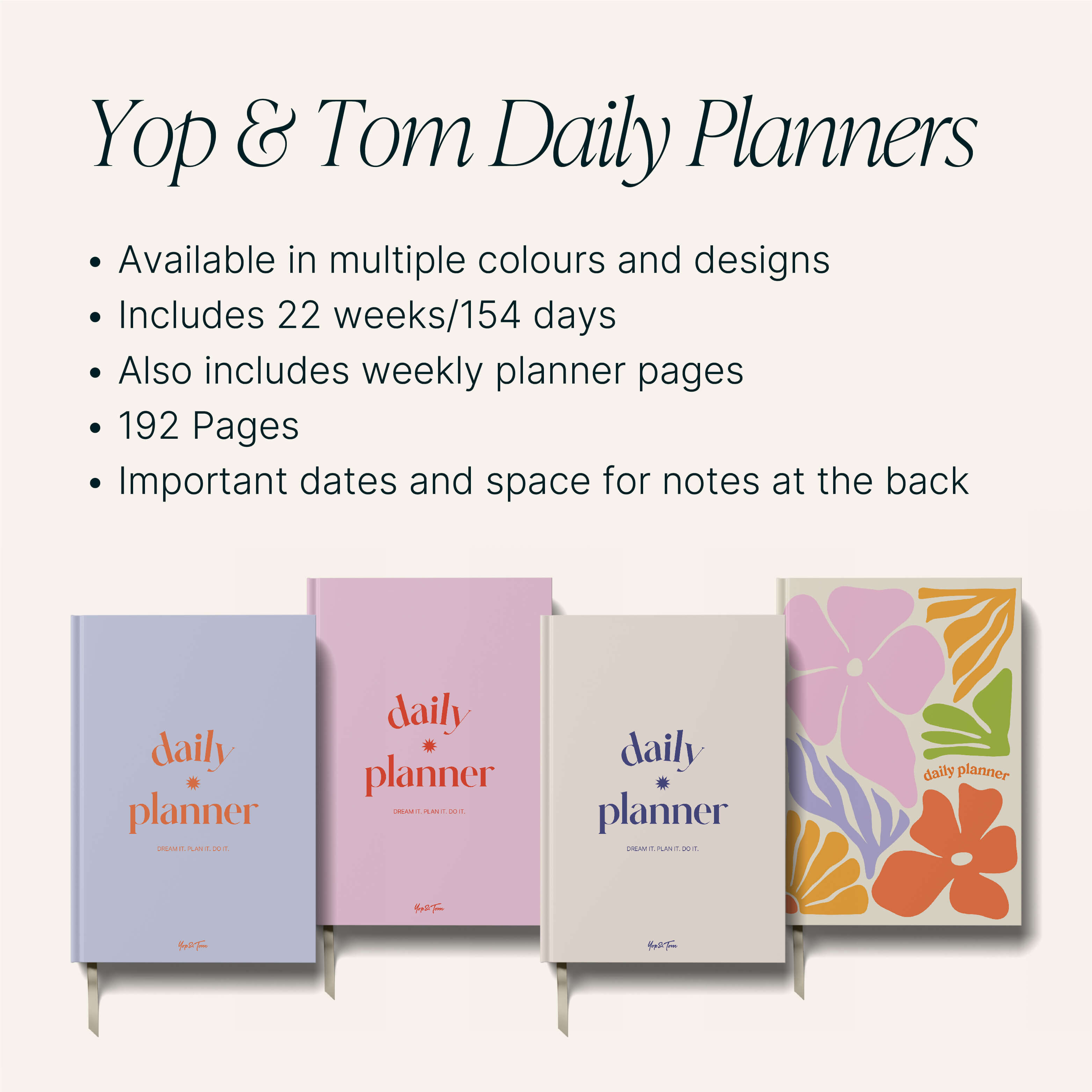 yop and tom daily planners